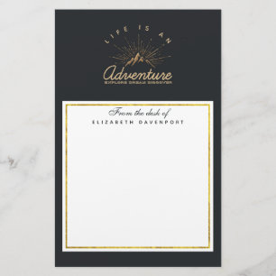 Life is an Adventure Explore Dream Discover Stationery