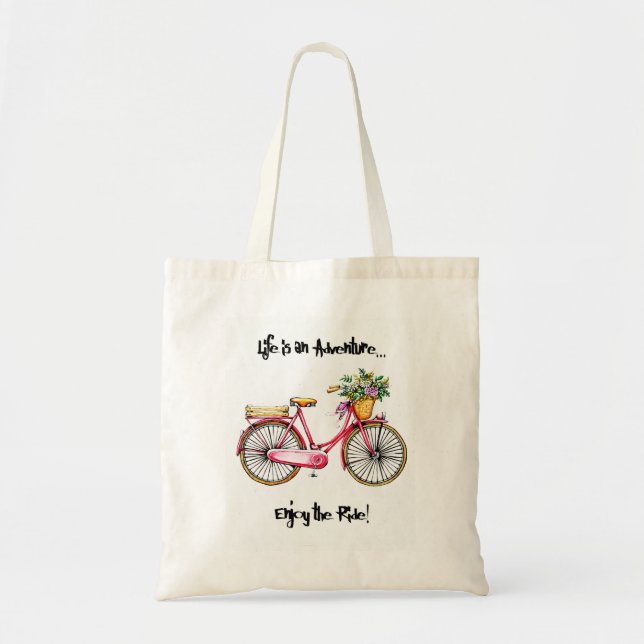 Life is an Adventure Tote Bag (Front)