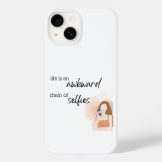 Life is an awkward chain of selfies Case-Mate iPhone 14 case