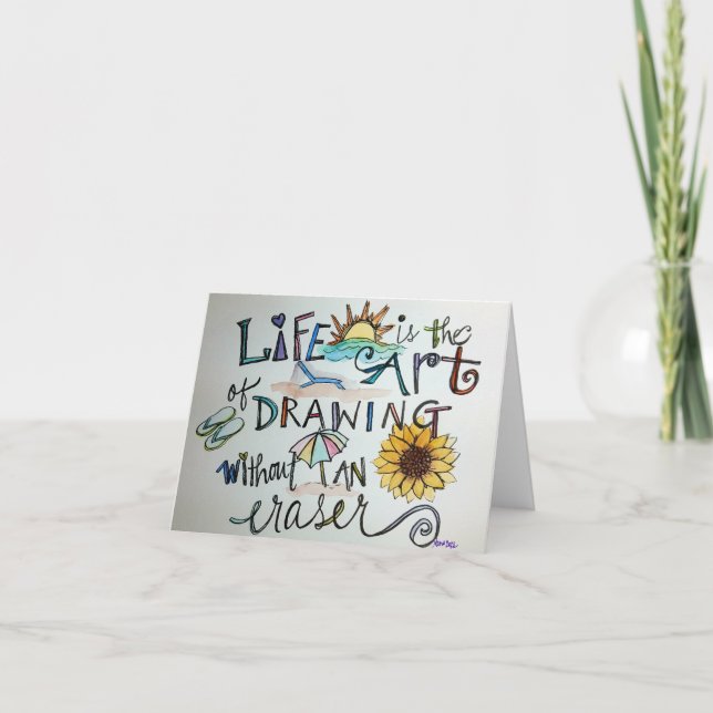 Life Is Art Thank You Card (Front)