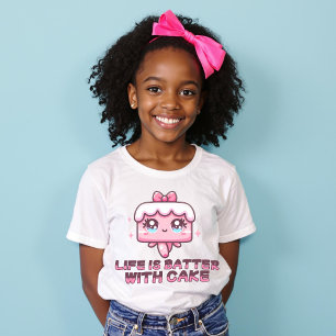 Life is Batter with Cake Cute Punny Fun Shirt