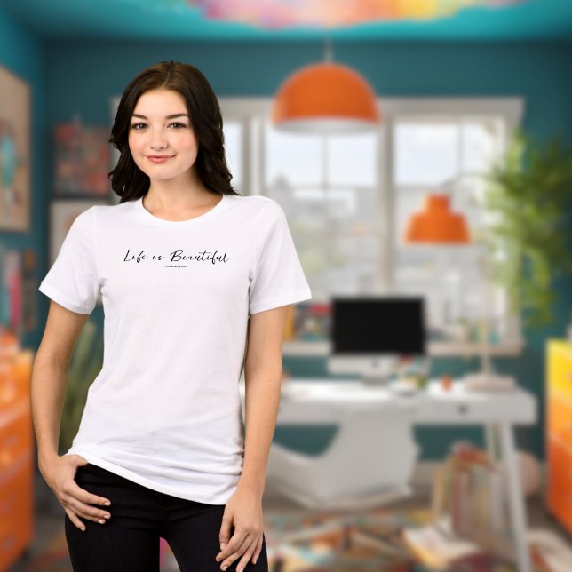 Life Is Beautiful | Business Blog Brand Tri-Blend Shirt (Creator Uploaded)