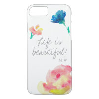Life is beautiful, elegant, vintage, personlized