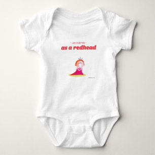 Life is better as a redhead baby bodysuit