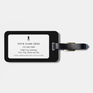 Life Is Better at Tee Time Personalised Golfer Luggage Tag