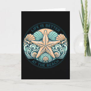 Life Is Better At The Beach Cruise Summer Vacation Card