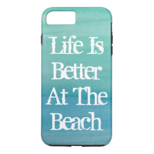 Life is better at the beach cute quote Case-Mate iPhone case