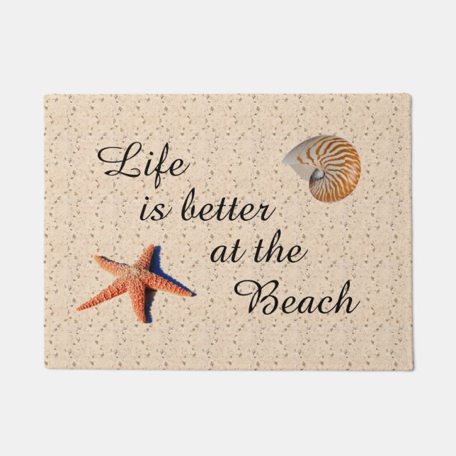 Life is better at the beach doormat (Front)