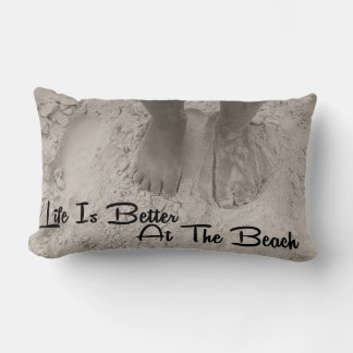 Life Is Better At The Beach Lumbar Cushion