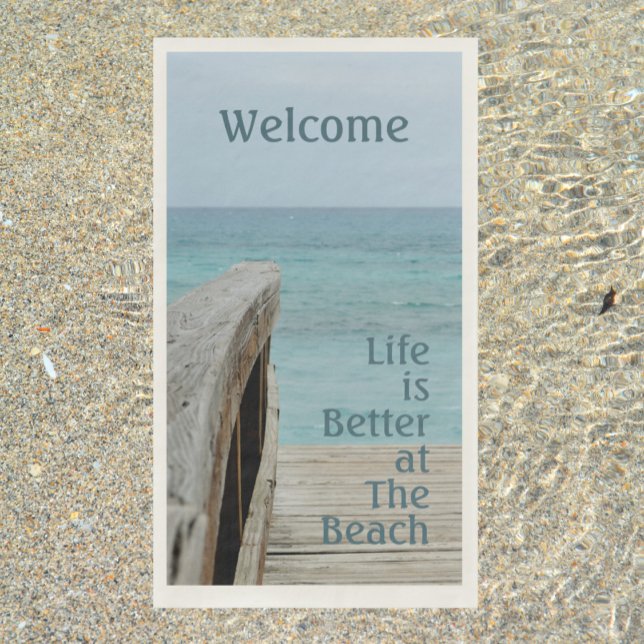 Life is Better at the Beach Paper Guest Towel Napkin (Creator Uploaded)