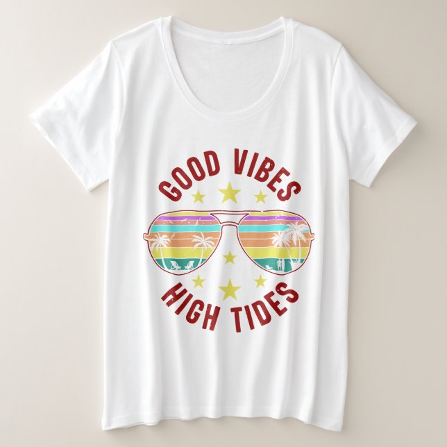 Life Is Better at the Beach Plus Size T-Shirt (Design Front)