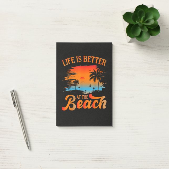 Life is Better at The Beach Post-it Notes (Office)