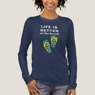 Life is Better at the Beach Tropical Vacation Mum Tri-Blend Shirt