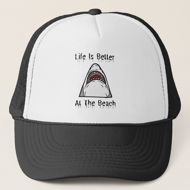 Life Is Better At The Beach Trucker Hat (Front)