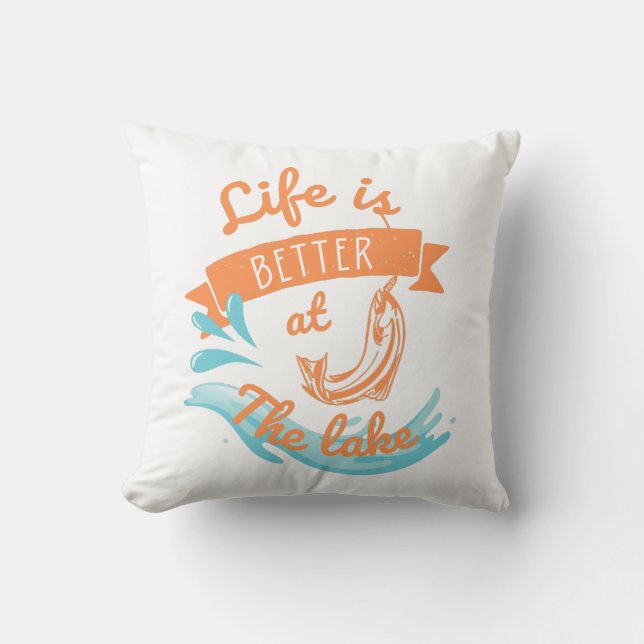 life is better at the lake cushion (Front)
