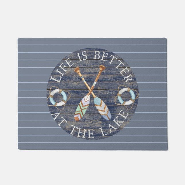 Life Is Better At The Lake Doormat (Front)