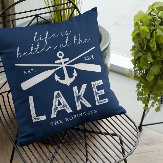 Life is Better at the Lake Family Name Cushion (Creator Uploaded)