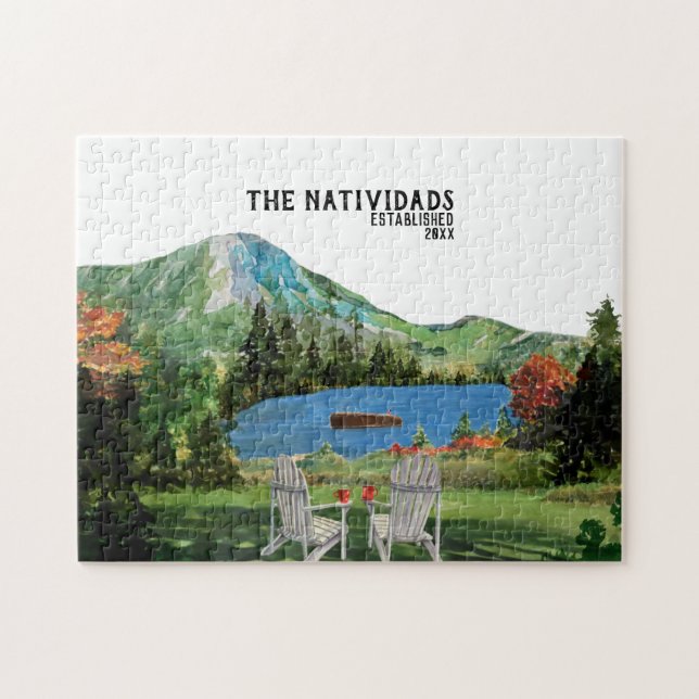 Life is Better at the Lake | Family Name Jigsaw Puzzle (Horizontal)