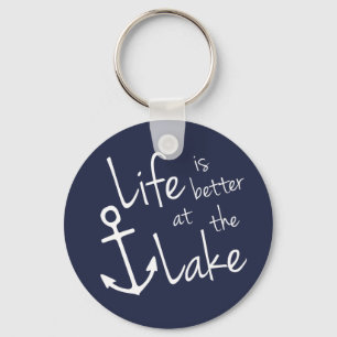 LIFE IS BETTER AT THE LAKE   KEY RING