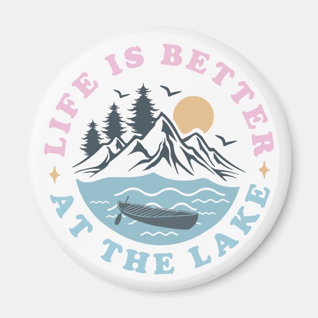 Life Is Better at The Lake Magnet (Front)