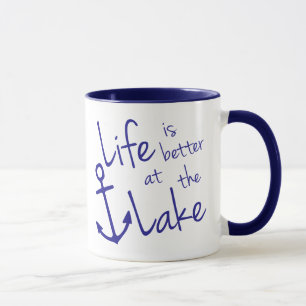 life is better at the lake mug