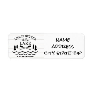 **LIFE IS BETTER AT THE LAKE**RETURN ADDRESS LABEL