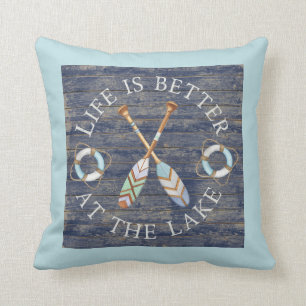 Life Is Better At The LakeThrow Pillow