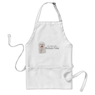 Life is Better Bichon Apron