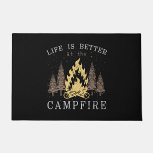 Life Is Better By The Campfire Doormat