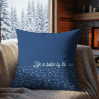 Life Is Better By The Sea Coastal Fish Pattern
