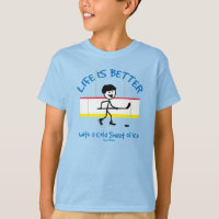 Life Is Better Cartoon Hockey Player