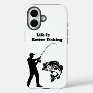 life is better fishing iPhone 16 case