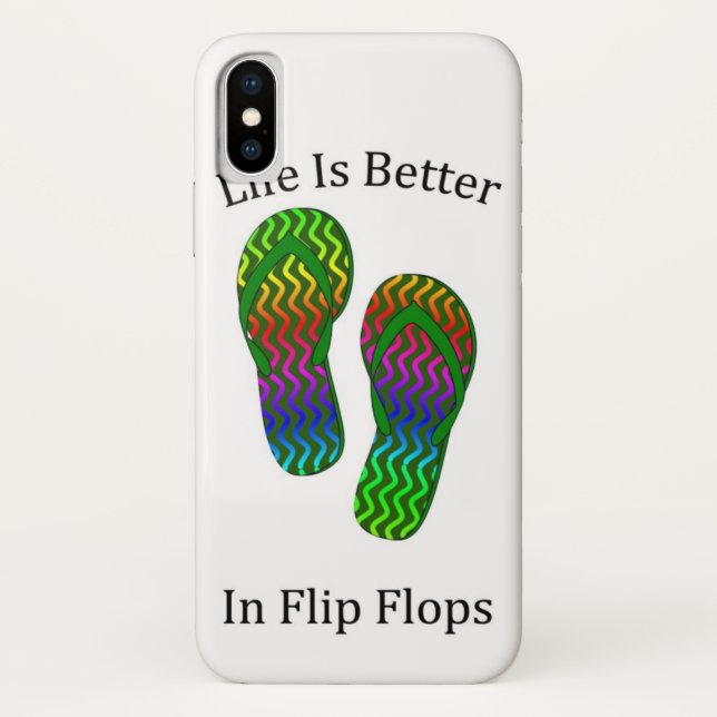 Life Is Better In Flip Flops Case-Mate iPhone Case (Back)
