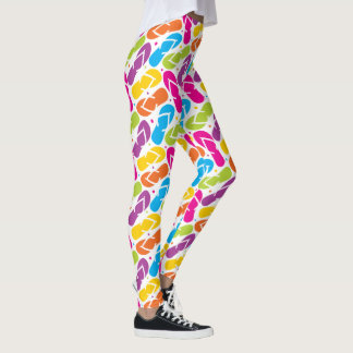 Life is Better in Flip Flops Pattern Leggings