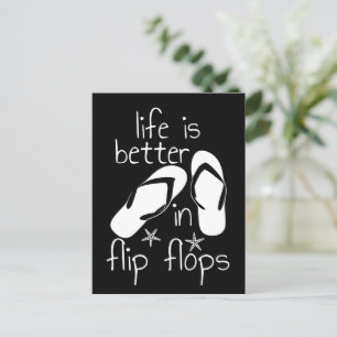 Life Is Better In Flip Flops Postcard