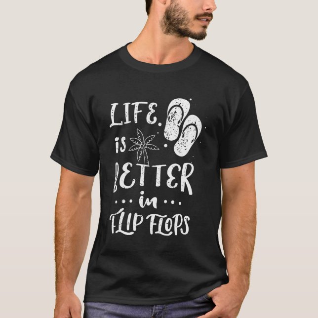 Life Is Better in Flip Flops Summer Pullover Hoodi (Front)