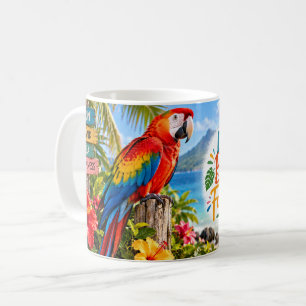 Life Is Better in Full Colour Parrot Coffee Mug