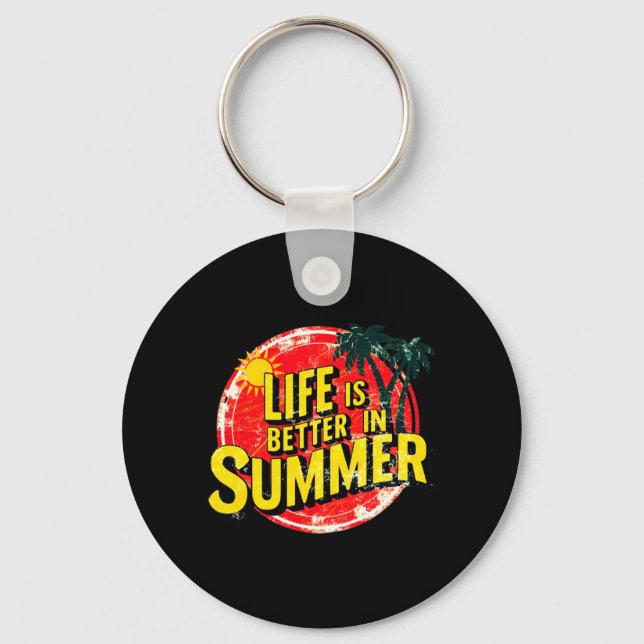 Life is Better in Summer Performance Key Ring (Front)