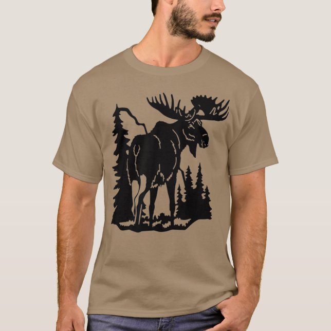 Life Is Better In The Adirondacks Moose T-Shirt (Front)