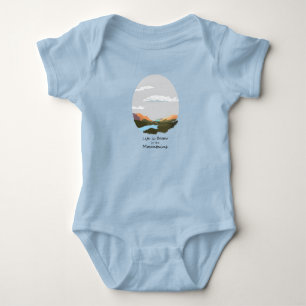 Life is better in the mountain baby bodysuit
