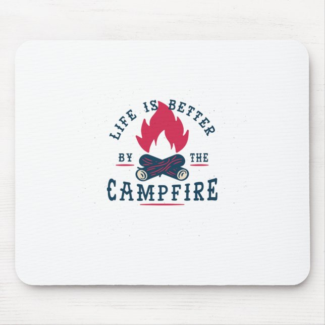 Life Is Better  Mouse Pad (Front)