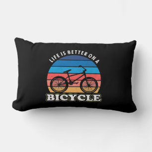 Life Is Better On A Bicycle Lumbar Cushion