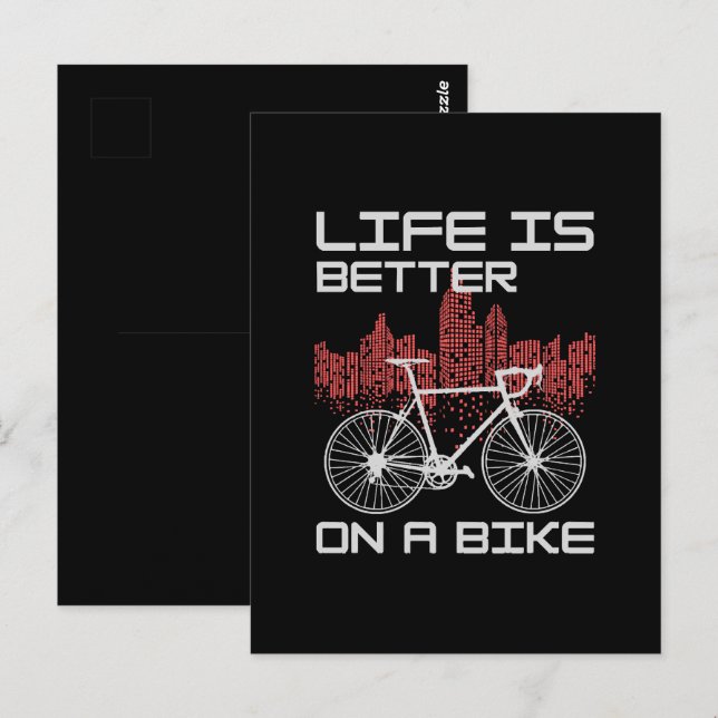 Life is Better on a Bike Postcard (Front/Back)