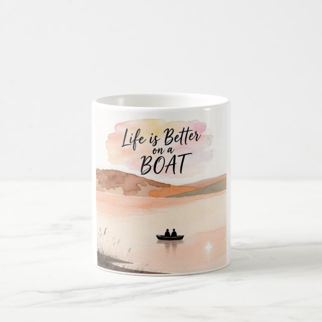 Life is Better on a Boat Coffee Mug (Center)