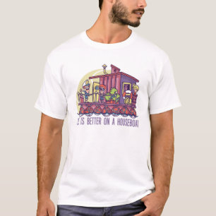 Life Is Better On A Houseboat Funny Houseboat T-Shirt
