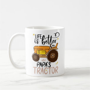 LIFE IS BETTER ON PAPA'S TRACTOR kids Coffee Mug