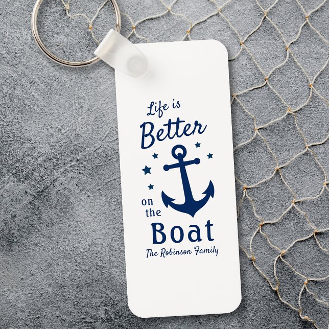 Life Is Better On The Boat Family Name Stars Key Ring (Creator Uploaded)