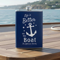 Life Is Better On The Boat Nautical Family Name