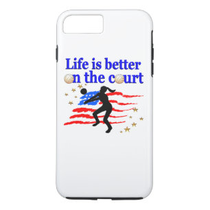 LIFE IS BETTER ON THE COURT USA VOLLEYBALL DESIGN Case-Mate iPhone CASE