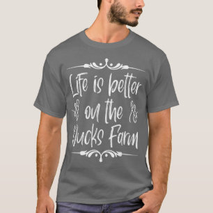 Life is better on the ducks farm organic farmers q T-Shirt